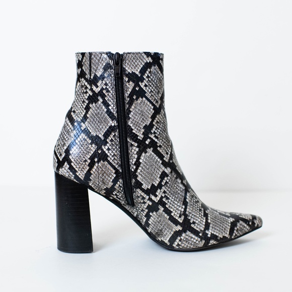 Jeffrey Campbell Raven Bootie in Grey Black Python - Picture 6 of 7